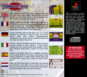 World Tennis Stars (EU) box cover back